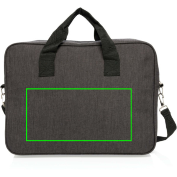 Sacoche classique pour ordinateur de 15 pouces: Emplacement du logo – face arrière du produit