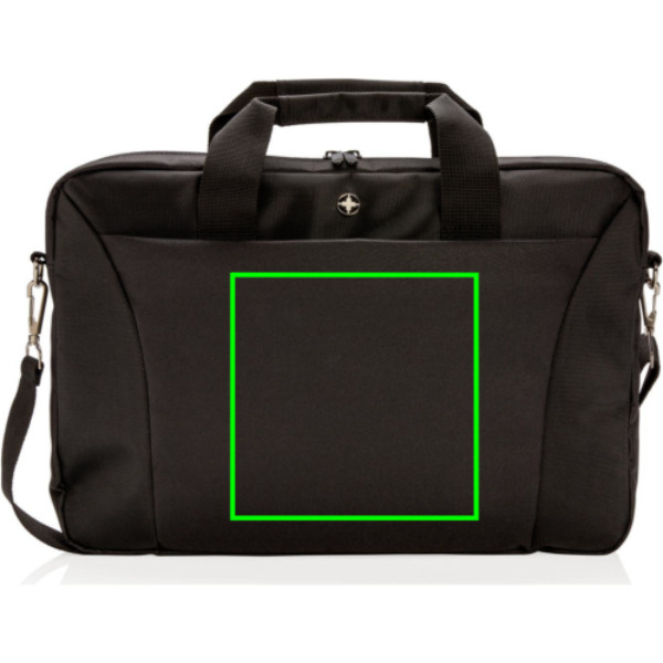 Sacoche pour ordinateur 15,4 pouces: Emplacement du logo – face avant du produit