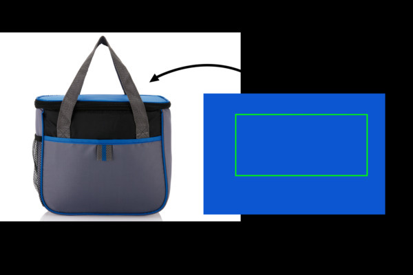 Sac isotherme: Emplacement du logo – dessus du produit