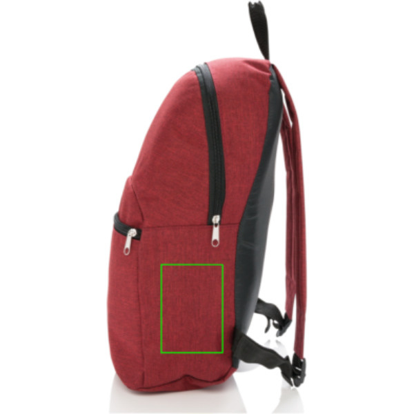 Sac à dos classique bicolore: Emplacement du logo – côté droit du produit