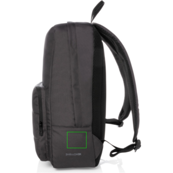 Plecak na laptopa Impact AWARE™ RPET Basic 15,6 cala: Położenie logo – prawa strona produktu