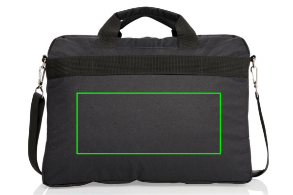 Torba na laptopa Deluxe 15 cali: Położenie logo — tył produktu