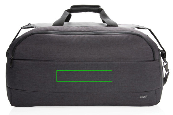 Sac de week-end moderne: Emplacement du logo – centre de la face avant du produit