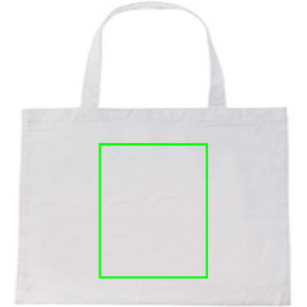 Impact AWARE™ recycelte Baumwolltasche 145gr: Logoposition – Rückseite des Produkts