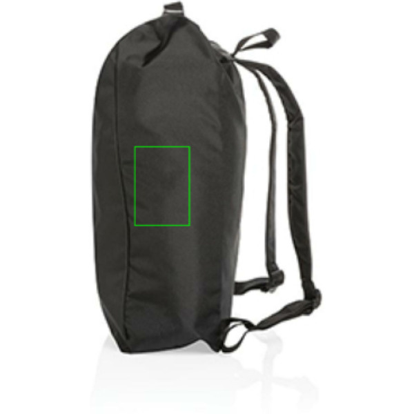 Lekki plecak rolltop Impact AWARE™ RPET: Położenie logo – prawa strona produktu