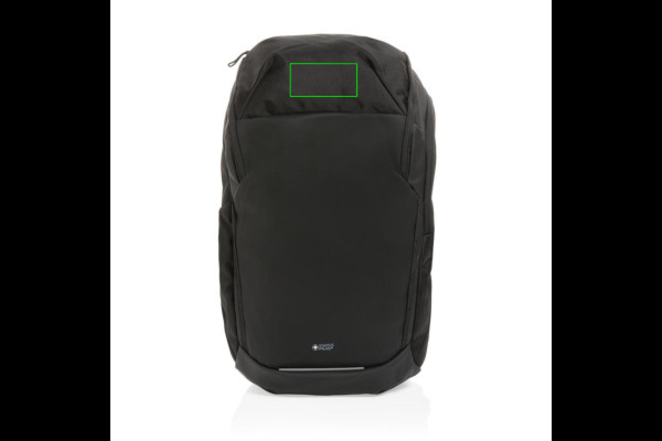 Swiss Peak AWARE™ RPET 15.6 inch business backpack: Logo position – upper front of the product