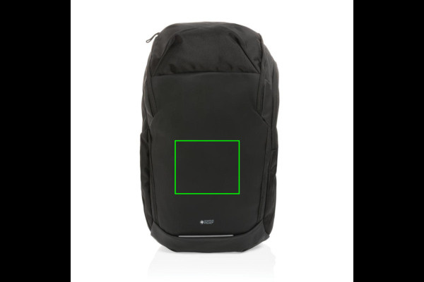 Swiss Peak AWARE™ RPET 15.6 inch business backpack: Logo position – lower front of the product