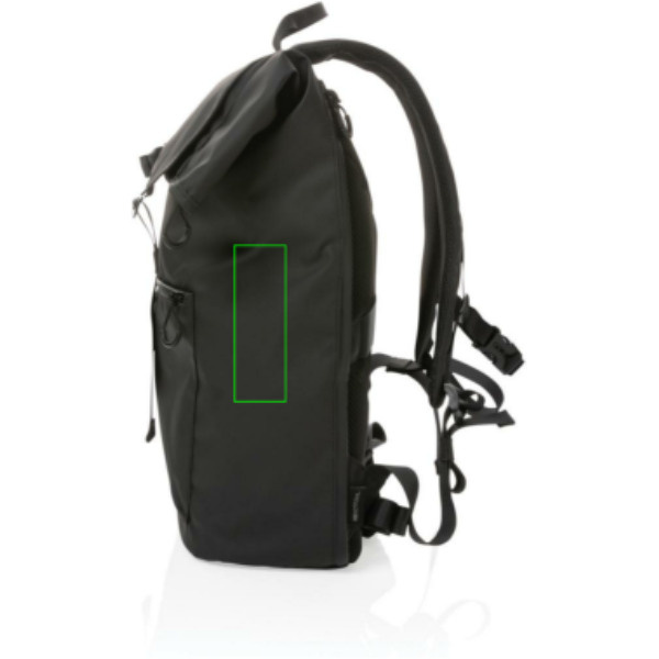 Impact AWARE™ RPET water resistant 15.6" laptop backpack: Logo position – right side of the product
