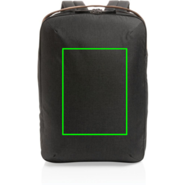 Impact AWARE™ 300D two tone deluxe 15.6" laptop backpack: Logo position – front of the product
