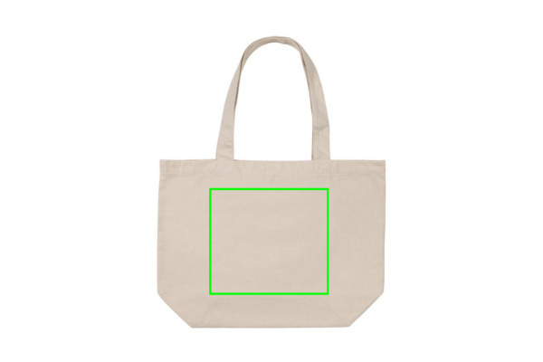 Impact Aware™ 240 gsm rcanvas shopper w/pocket undyed: Logo position – front of the product