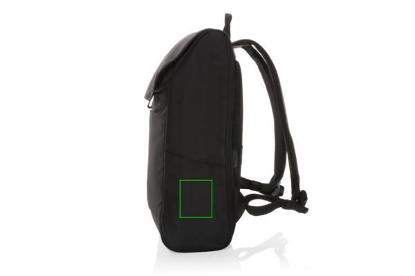 Swiss Peak Fern AWARE™ RPET all over zipper 15.6" backpack: Logo position – right side of the product