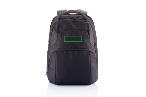 Impact AWARE™ Universal-Laptop-Rucksack: Logoposition – Mitte der Produktvorderseite