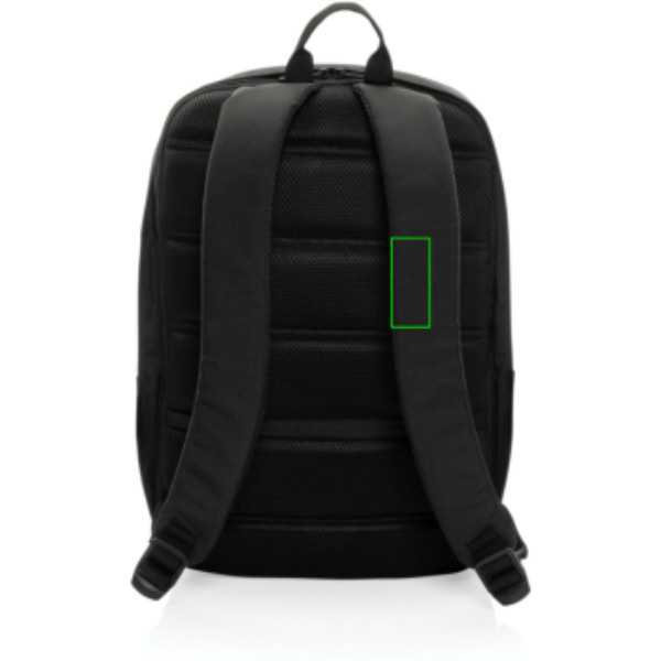 Swiss Peak AWARE™ anti-ficktjuv RFID 15.6" laptopryggsäck: Logotypens placering – rem: höger sida