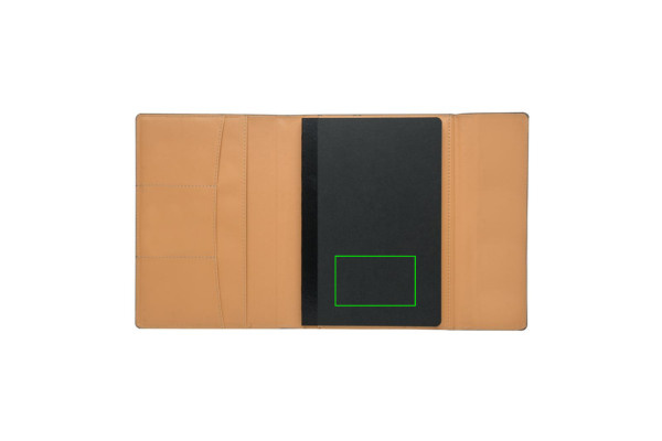 Protège-carnet A5 Deluxe design: Emplacement du logo — Carnet