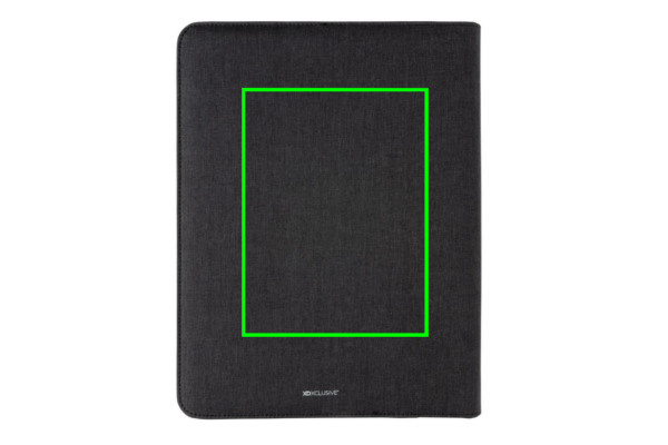 Conférencier A4 Air avec charge sans fil 5 W et batterie externe 5000 mAh: Emplacement du logo – face arrière du produit