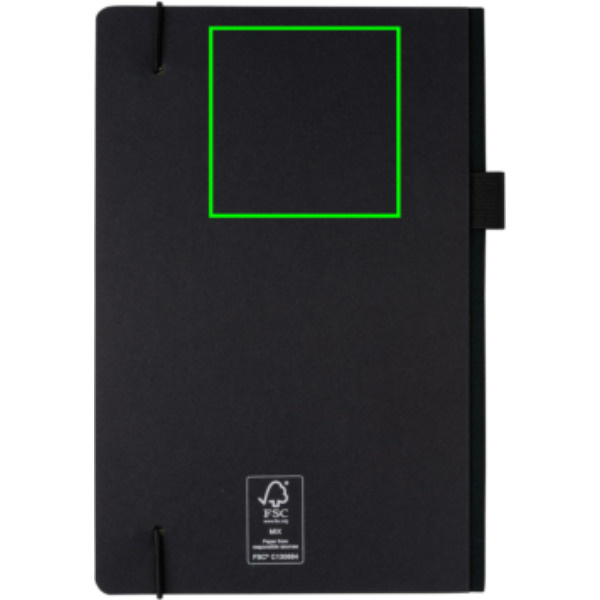 Notes A5 Deluxe w twardej oprawie kraft: Logo position – upper back of the product