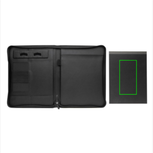 RCS rPU deluxe tech portfolio with zipper: Logo position – notebook