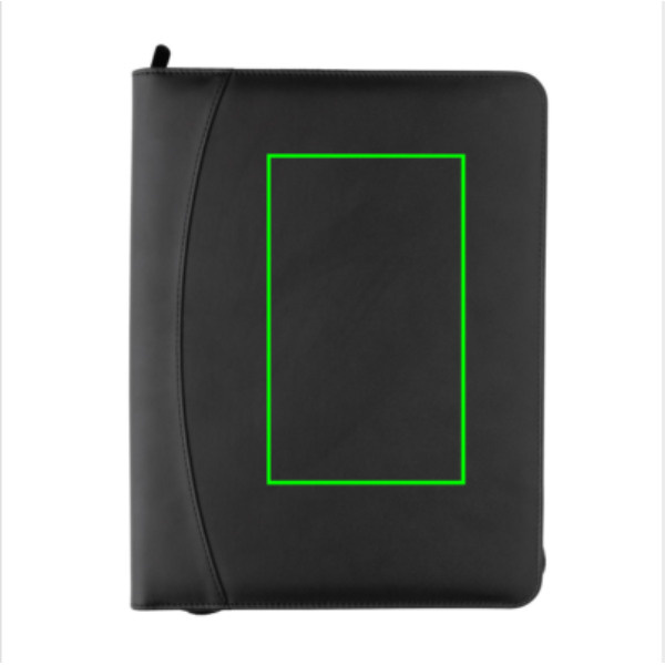 RCS rPU deluxe tech portfolio with zipper: Logo position – front of the product
