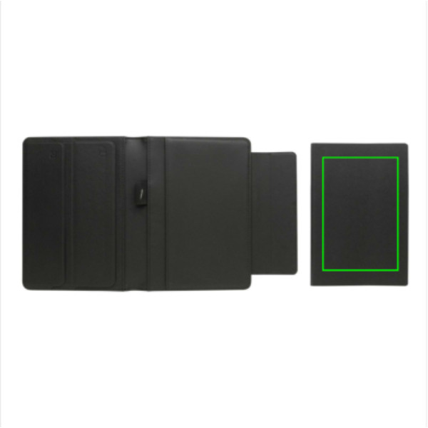 Swiss Peak Heritage RCS rPU A5 stone paper portfolio: Logo position – notebook
