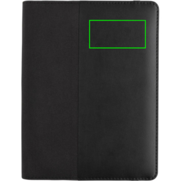 Conférencier A5 Swiss Peak Script AWARE™: Emplacement du logo — Partie supérieure droite du produit
