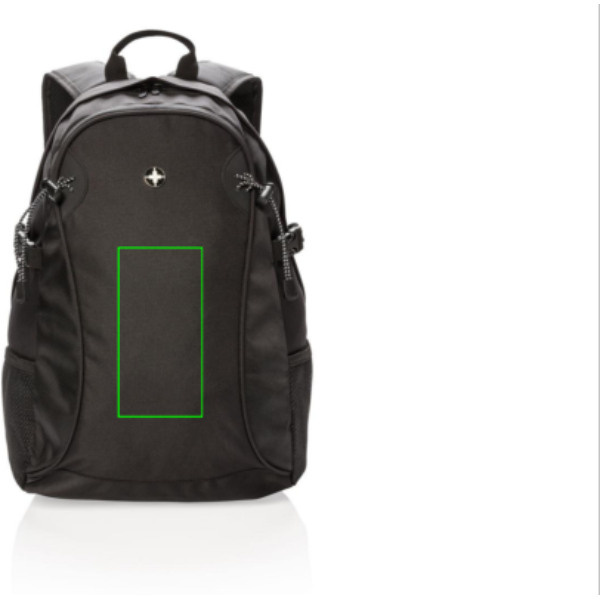 Plecak outdoorowy: Położenie logo — przód produktu