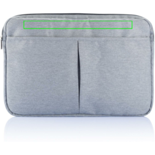 Etui na laptopa 15″ bez PVC: Położenie logo – górna część przodu produktu