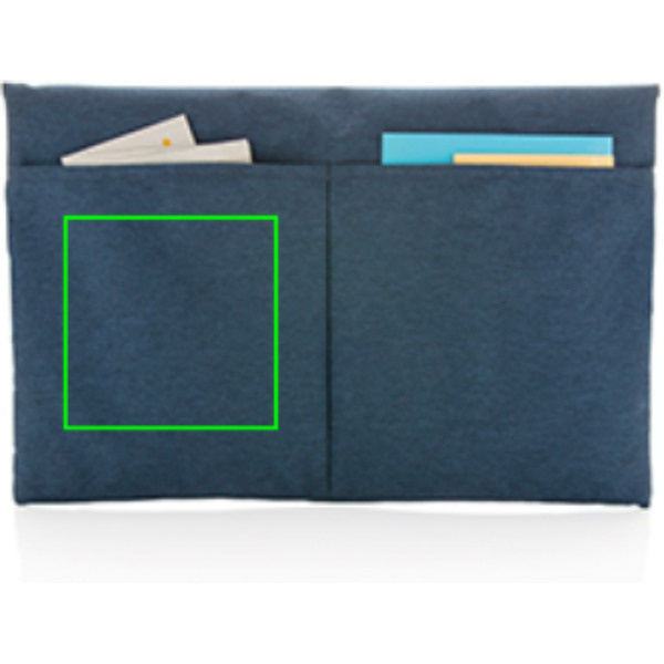 Magnetic closing 15.6" Laptop sleeve PVC free: Logo position – left back of the product