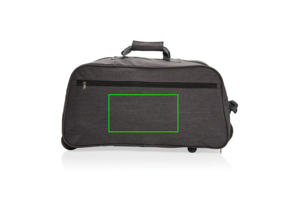 Sac à roulettes classique pour le week-end: Emplacement du logo – face avant du produit