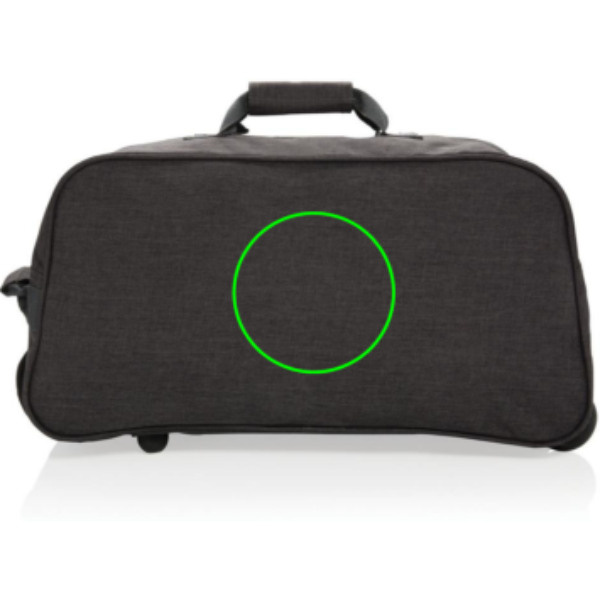 Sac à roulettes classique pour le week-end: Emplacement du logo – face arrière du produit