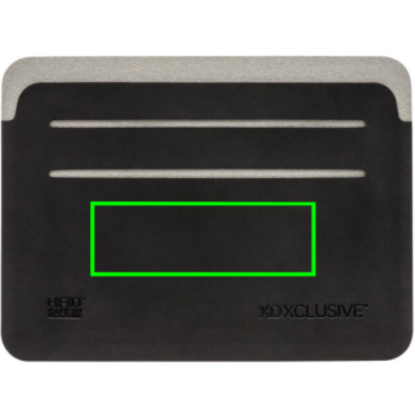 Porte-cartes RFID Quebec: Emplacement du logo – face arrière du produit