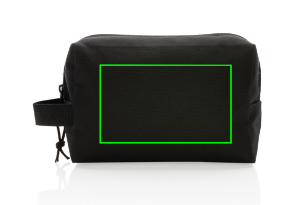 Kosmetyczka Impact AWARE™ RPET Basic: Położenie logo — przód produktu