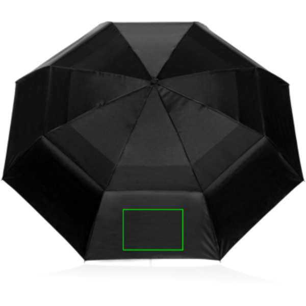 Swiss Peak Aware™ Tornado 27" pocket storm umbrella: Logo position – umbrella