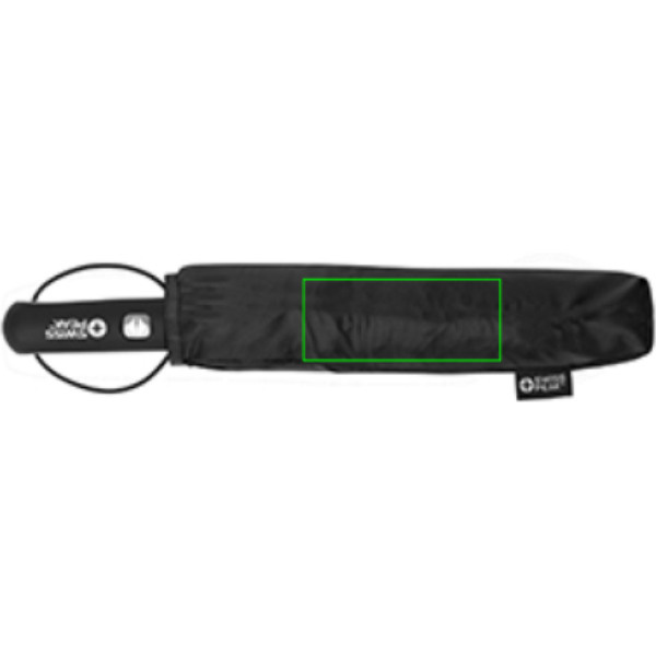 Swiss Peak Aware™ Tornado 27" pocket storm umbrella: Logo position – pouch