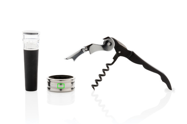 Coffret Vino Sommelier, 3 pièces: Emplacement du logo — Anneau