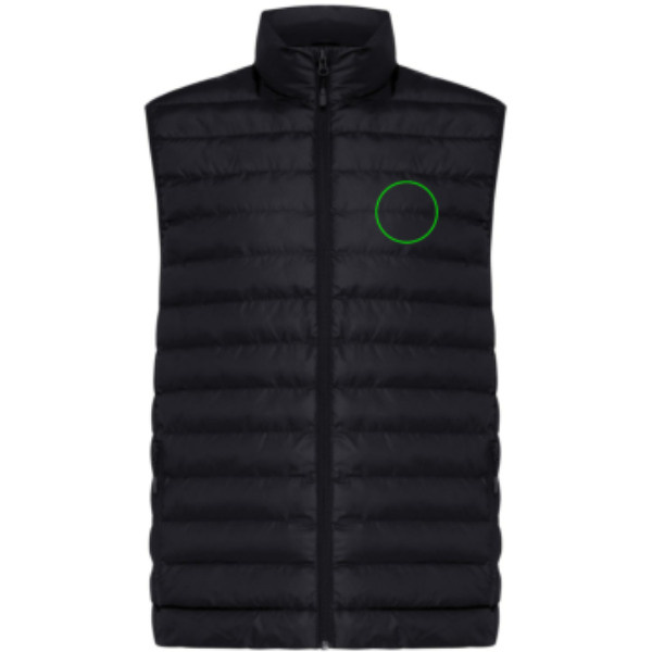 Gilet sans manches Iqoniq Meru pour homme en polyester recyclé: Emplacement du logo – poitrine gauche