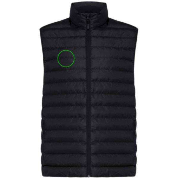 Gilet sans manches Iqoniq Meru pour homme en polyester recyclé: Emplacement du logo – poitrine droite