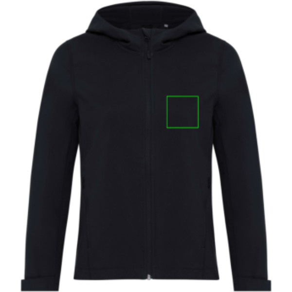 Veste softshell Iqoniq Makalu pour femme en polyester recyclé: Emplacement du logo – poitrine gauche