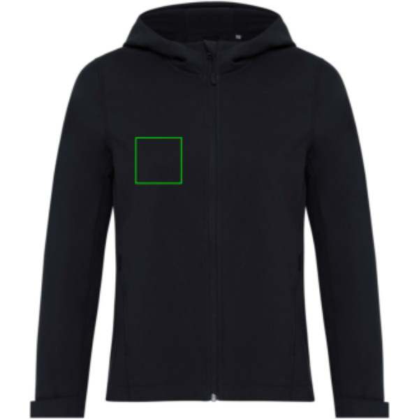 Veste softshell Iqoniq Makalu pour femme en polyester recyclé: Emplacement du logo – poitrine droite