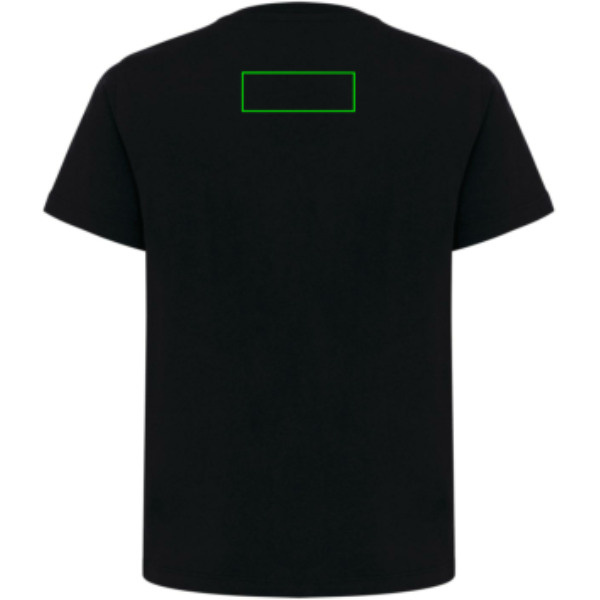 Tee-shirt léger Iqoniq Koli pour enfant en coton recyclé: Emplacement du logo – partie supérieure de l’arrière du produit