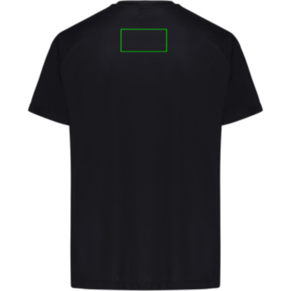 Tee-shirt de sport Iqoniq Tikal en polyester recyclé à séchage rapide: Emplacement du logo – partie supérieure de l’arrière du produit