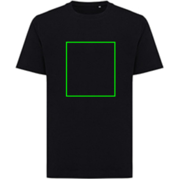 Tee-shirt décontracté Iqoniq Kakadu en coton recyclé: Emplacement du logo – face avant du produit