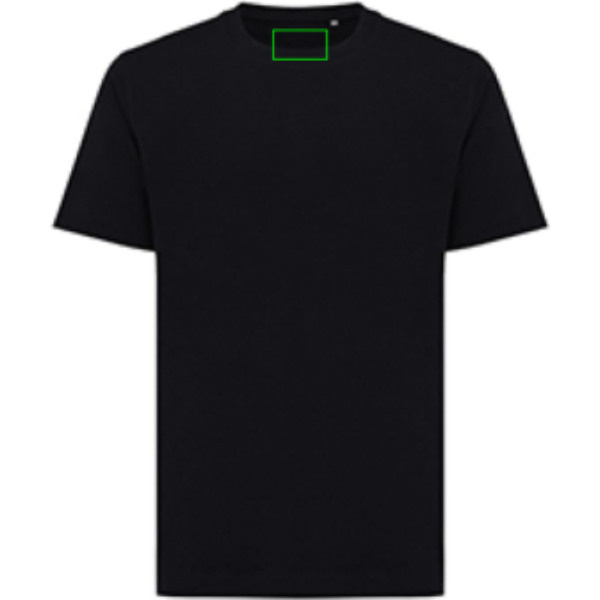 Tee-shirt décontracté Iqoniq Kakadu en coton recyclé: Emplacement du logo – intérieur de l’encolure