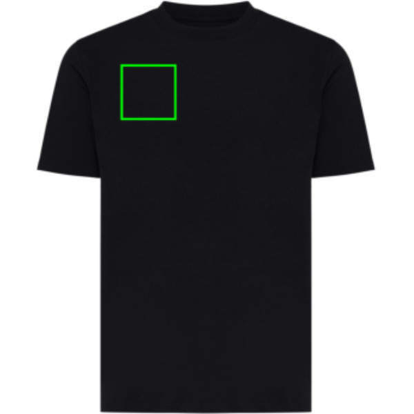 Tee-shirt léger Iqoniq Sierra en coton recyclé: Emplacement du logo – poitrine droite