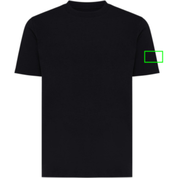 Tee-shirt léger Iqoniq Sierra en coton recyclé: Emplacement du logo – manche gauche