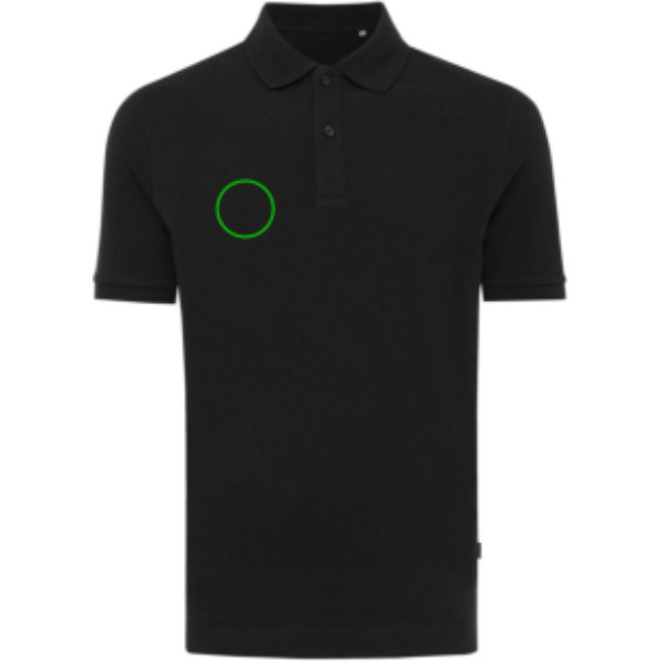 Polo piqué Iqoniq Yosemite en coton recyclé: Emplacement du logo – poitrine droite