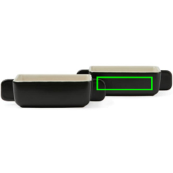Lot de 2 mini-plats VINGA Monte neu: Emplacement du logo – face arrière du produit