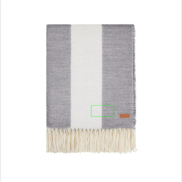 Plaid VINGA Tella AWARE™ en Polylana®: Emplacement du logo — Couverture