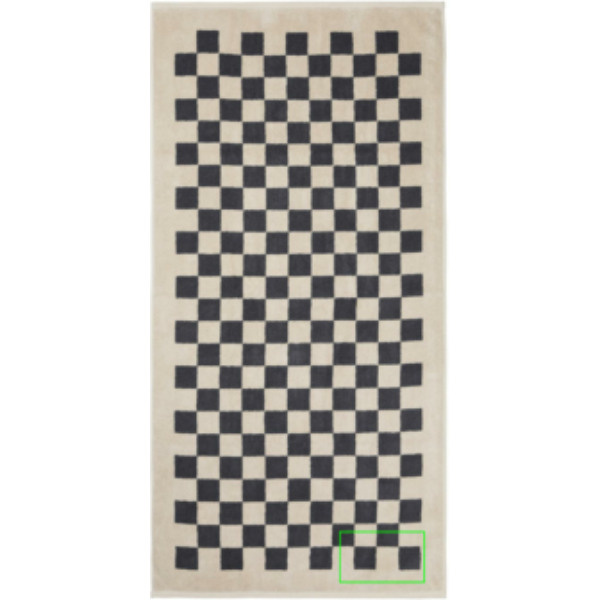 Ensemble de 4 serviettes VINGA Elba en coton biologique OCS: Emplacement du logo — Serviette