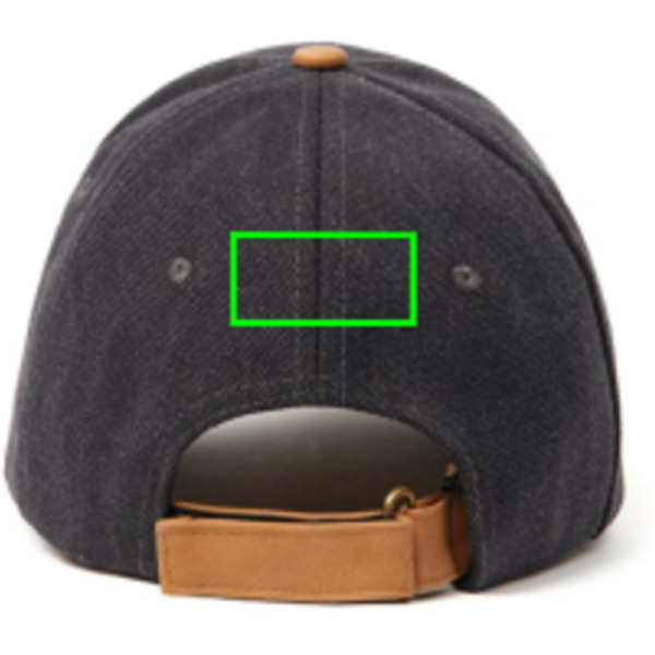 VINGA Bosler AWARE™ Canvas-Kappe: Logoposition – Rückseite des Produkts