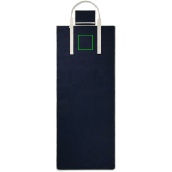 VINGA Volonne AWARE™ Strandmatte aus recyceltem Canvas: Logoposition – Vorderseite des Produkts